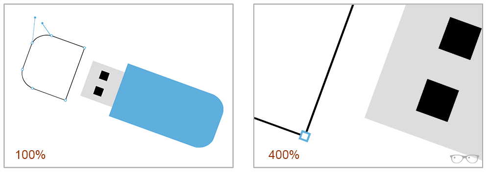 Ampliación gráfico vectorial